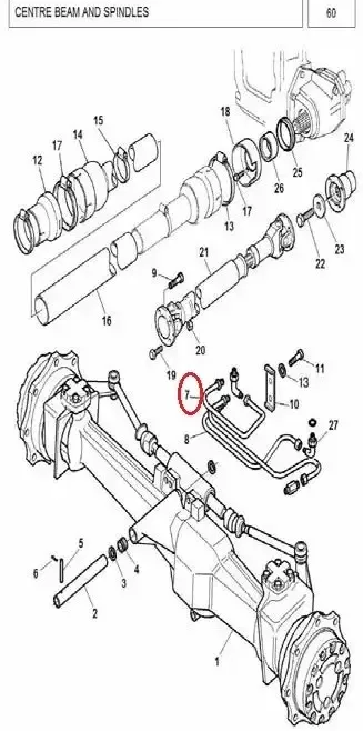 Diagram reference for Millat Massey Ferguson Tractor Spare Part 0 V SEAL 1441401144140 - Massey Ferguson tractor spare part
