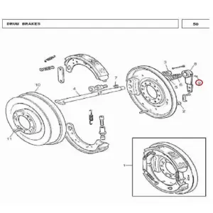 Millat Massey Ferguson Tractor Spare Part SCREW 1420 L 63 DRUMBRAKE 10289110289 - Massey Ferguson tractor spare part