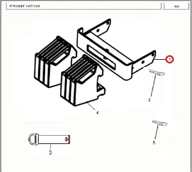 Diagram reference for Millat Massey Ferguson Tractor Spare Part 0 WEIGHTFRAME MF 350 2380101238010 - Massey Ferguson tractor spare part