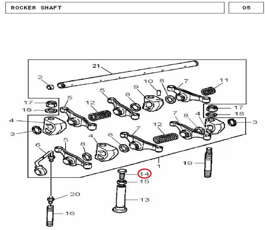 Diagram reference for Millat Massey Ferguson Tractor Spare Part SCREW 18522118522 - Massey Ferguson tractor spare part