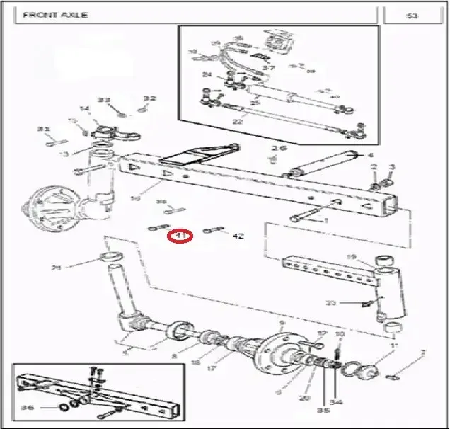 Diagram reference for Millat Massey Ferguson Tractor Spare Part 3 BOLT 5811 UNCX 2121660131166013 - Massey Ferguson tractor spare part