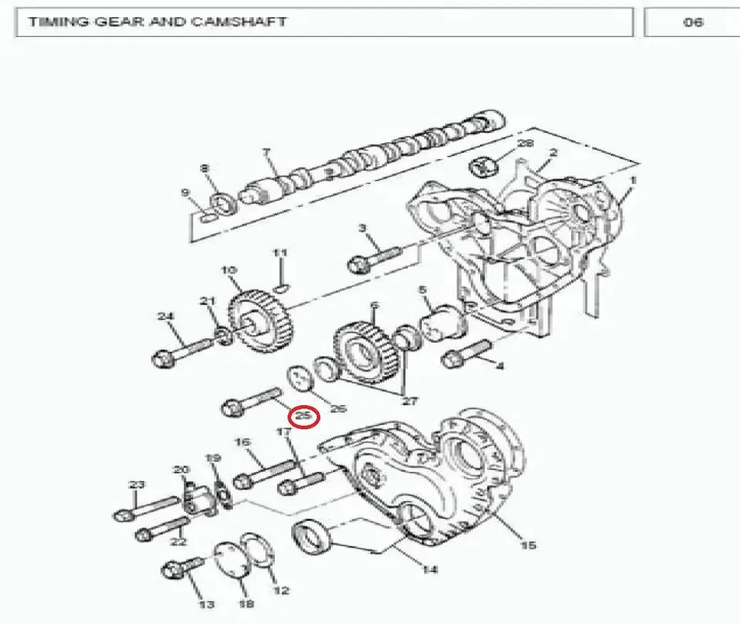 Diagram reference for Millat Massey Ferguson Tractor Spare Part 5 SCREW 18318512314 J 013 - Massey Ferguson tractor spare part