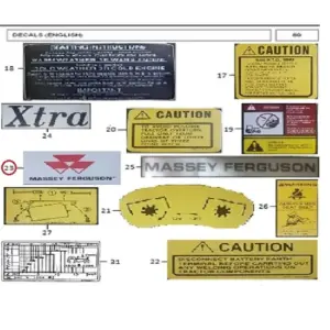 Millat Massey Ferguson Tractor Spare Part DECALMASSEYFERGUSONFOR FILTER 33059133059 - Massey Ferguson tractor spare part