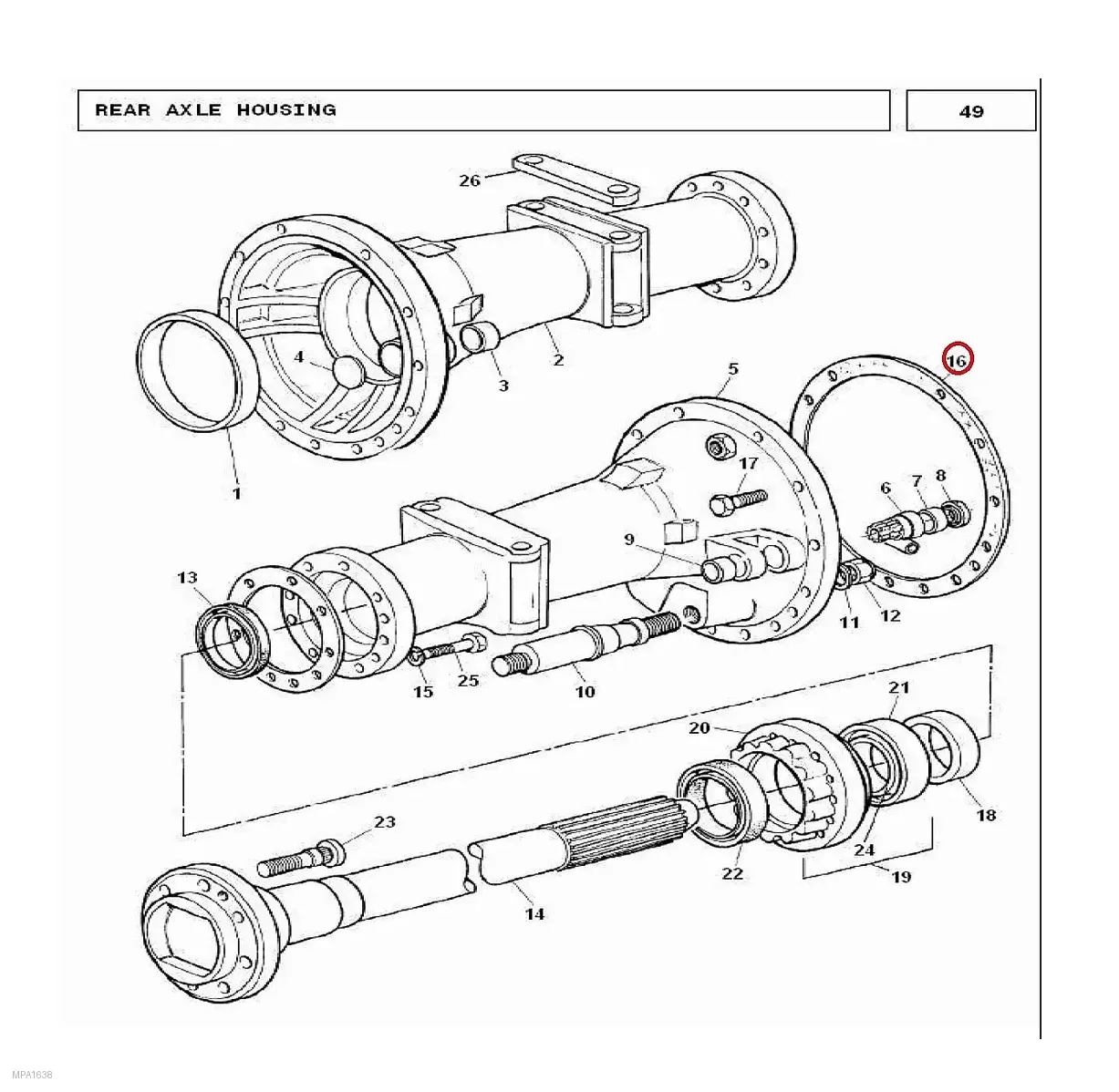 Millat Massey Ferguson Tractor Spare Part JOINT 100931183254 - Massey Ferguson tractor spare part