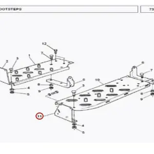 Millat Massey Ferguson Tractor Spare Part SUPPORT LH 3000411672744 - Massey Ferguson tractor spare part