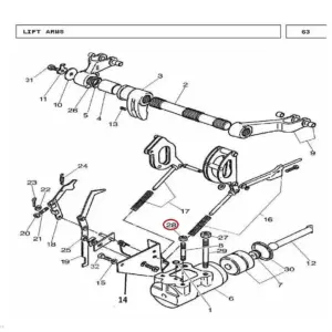 Millat Massey Ferguson Tractor Spare Part NUT RAMCYLSMALL 26103126103 - Massey Ferguson tractor spare part
