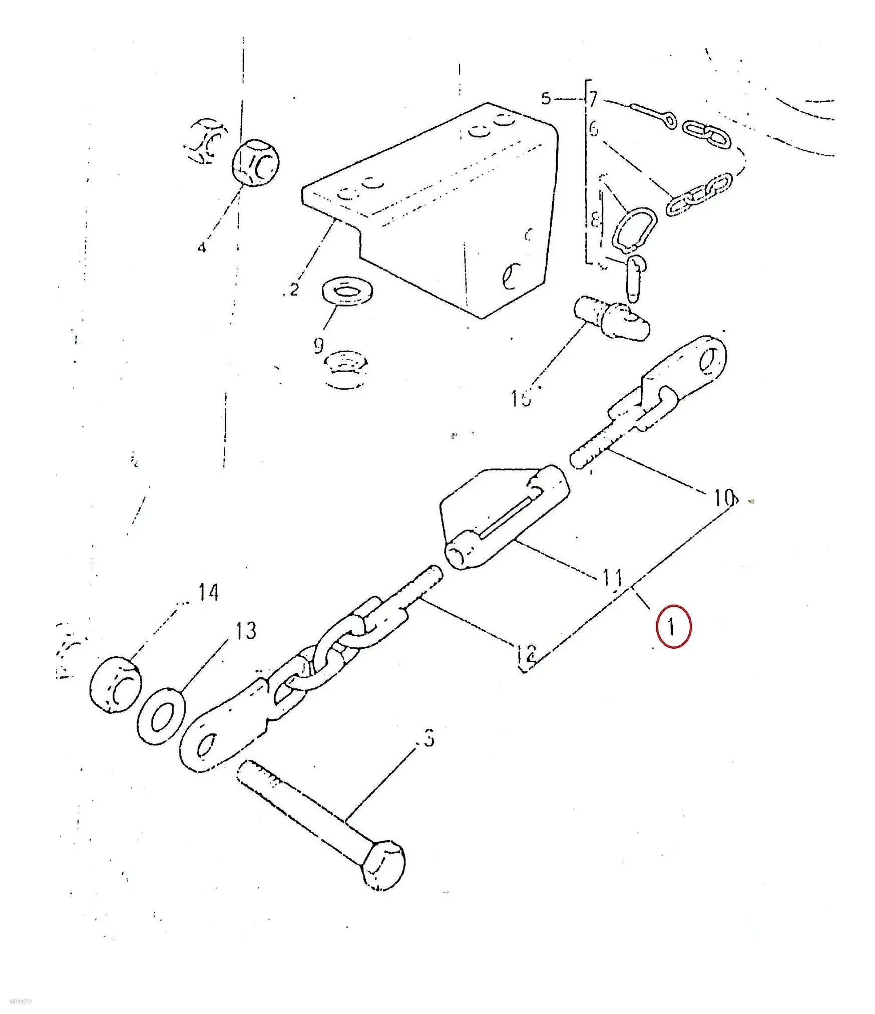 Millat Massey Ferguson Tractor Spare Part CHAINSTBLSROUTER 8500611808330 - Massey Ferguson tractor spare part
