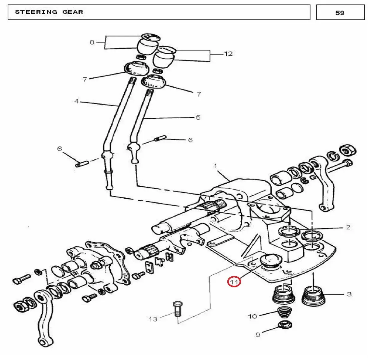Diagram reference for Millat Massey Ferguson Tractor Spare Part NUT STEE RING BOX 160201768300 - Massey Ferguson tractor spare part
