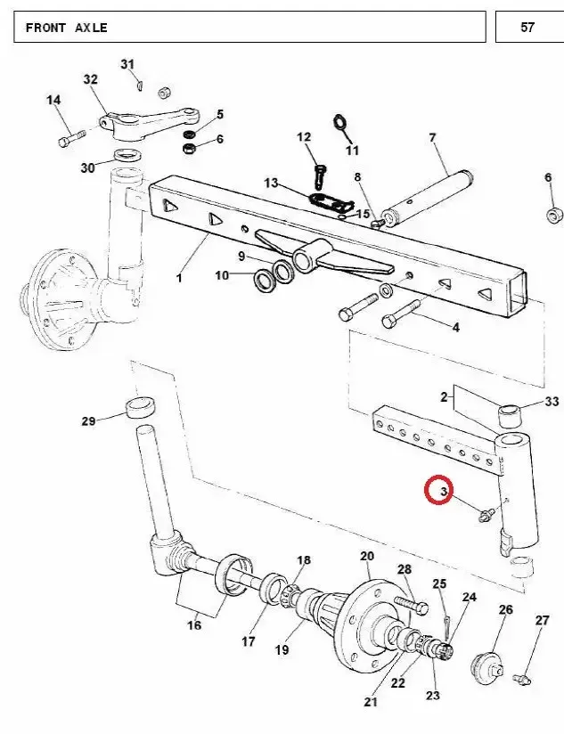 Diagram reference for Millat Massey Ferguson Tractor Spare Part 0 S PIN DLERH MF 260 1456001145600 - Massey Ferguson tractor spare part