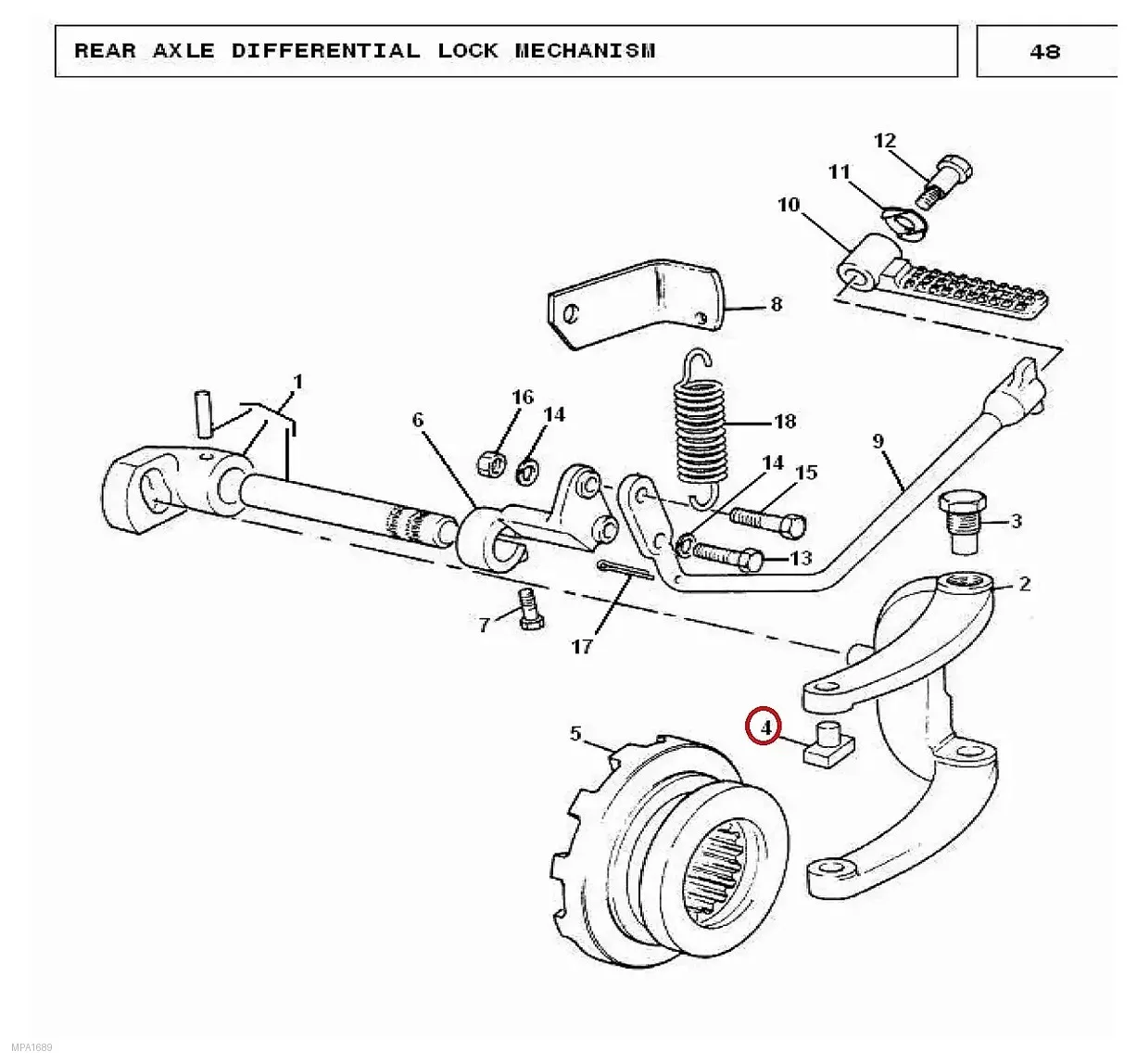 Millat Massey Ferguson Tractor Spare Part GUIDESHOE 100641190980 - Massey Ferguson tractor spare part