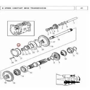 Millat Massey Ferguson Tractor Spare Part 633 O RING 11004633 - Massey Ferguson tractor spare part