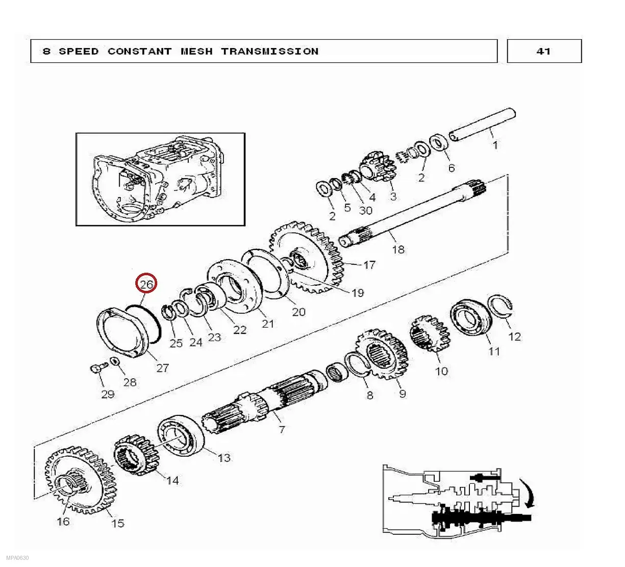 Millat Massey Ferguson Tractor Spare Part 633 O RING 11004633 - Massey Ferguson tractor spare part