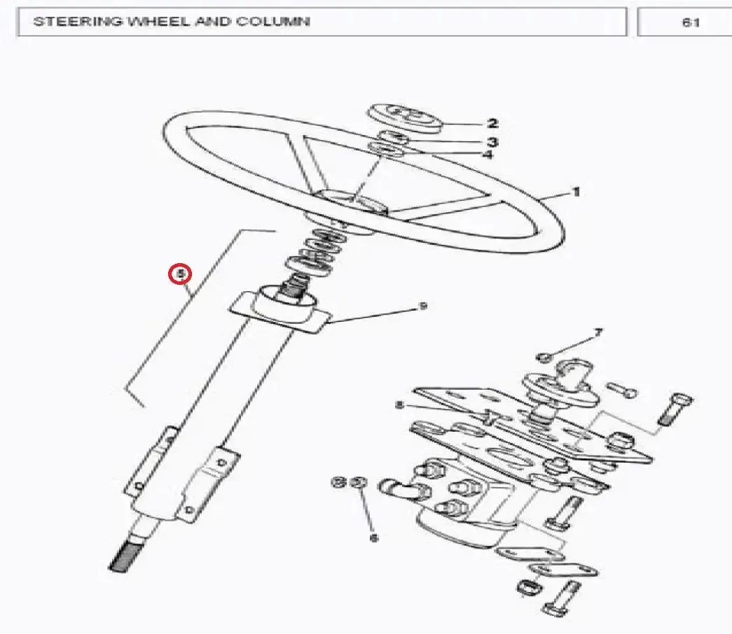 Diagram reference for Millat Massey Ferguson Tractor Spare Part 0 STEE RING COLUMN MF 375 38516312013611708 - Massey Ferguson tractor spare part