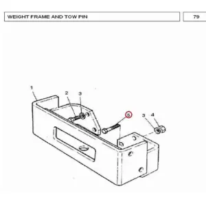 Millat Massey Ferguson Tractor Spare Part BOLT FRAME 14074114074 - Massey Ferguson tractor spare part