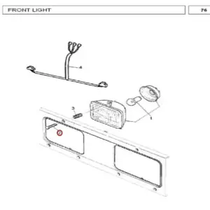 Millat Massey Ferguson Tractor Spare Part HEADLAMP SCREW 1032 UNF 2 A 35053135053 - Massey Ferguson tractor spare part