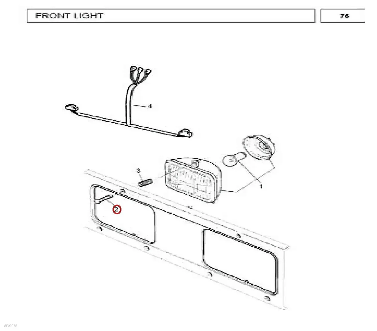 Millat Massey Ferguson Tractor Spare Part HEADLAMP SCREW 1032 UNF 2 A 35053135053 - Massey Ferguson tractor spare part