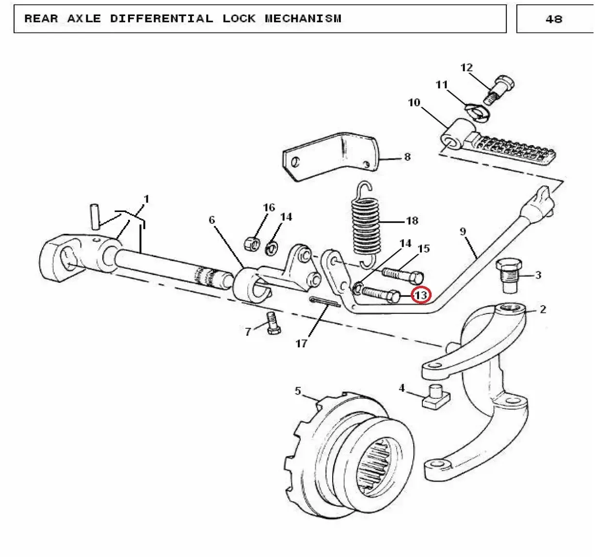 Diagram reference for Millat Massey Ferguson Tractor Spare Part SCREW 3824 X 150019150019 - Massey Ferguson tractor spare part