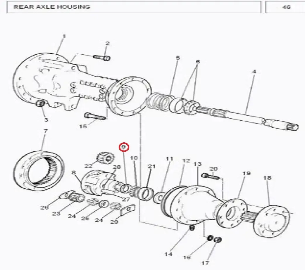Diagram reference for Millat Massey Ferguson Tractor Spare Part 4 RING RETAINING 1033141103314 - Massey Ferguson tractor spare part
