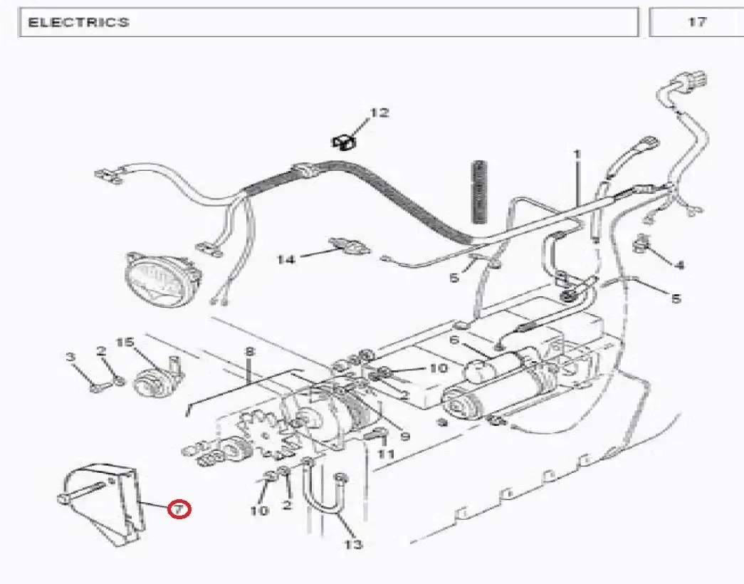 Diagram reference for Millat Massey Ferguson Tractor Spare Part GUARD ALTERNATOR 3901311872714 - Massey Ferguson tractor spare part