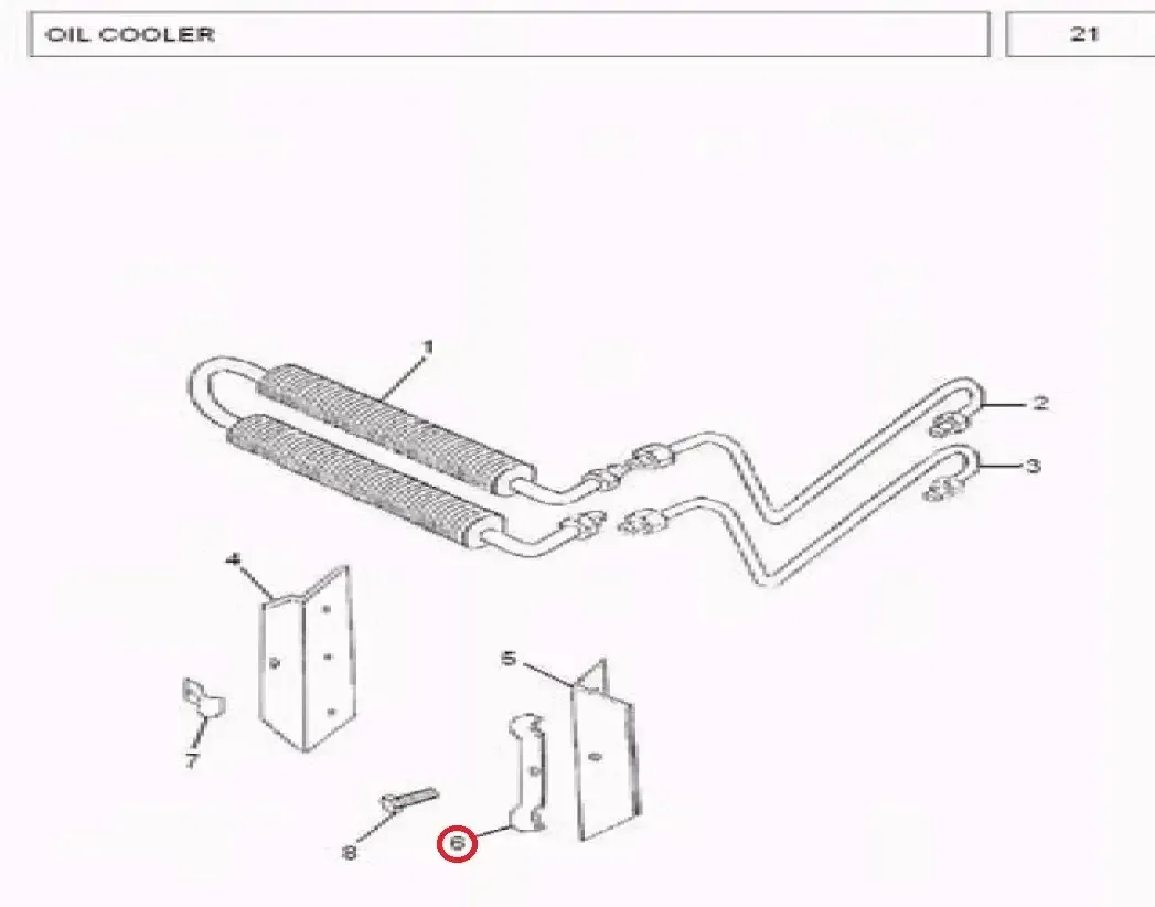 Diagram reference for Millat Massey Ferguson Tractor Spare Part 0 CLAMPCOOLERLH 1850801185080 - Massey Ferguson tractor spare part