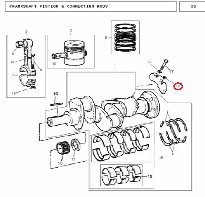 Diagram reference for Millat Massey Ferguson Tractor Spare Part WASHER - Massey Ferguson tractor spare part