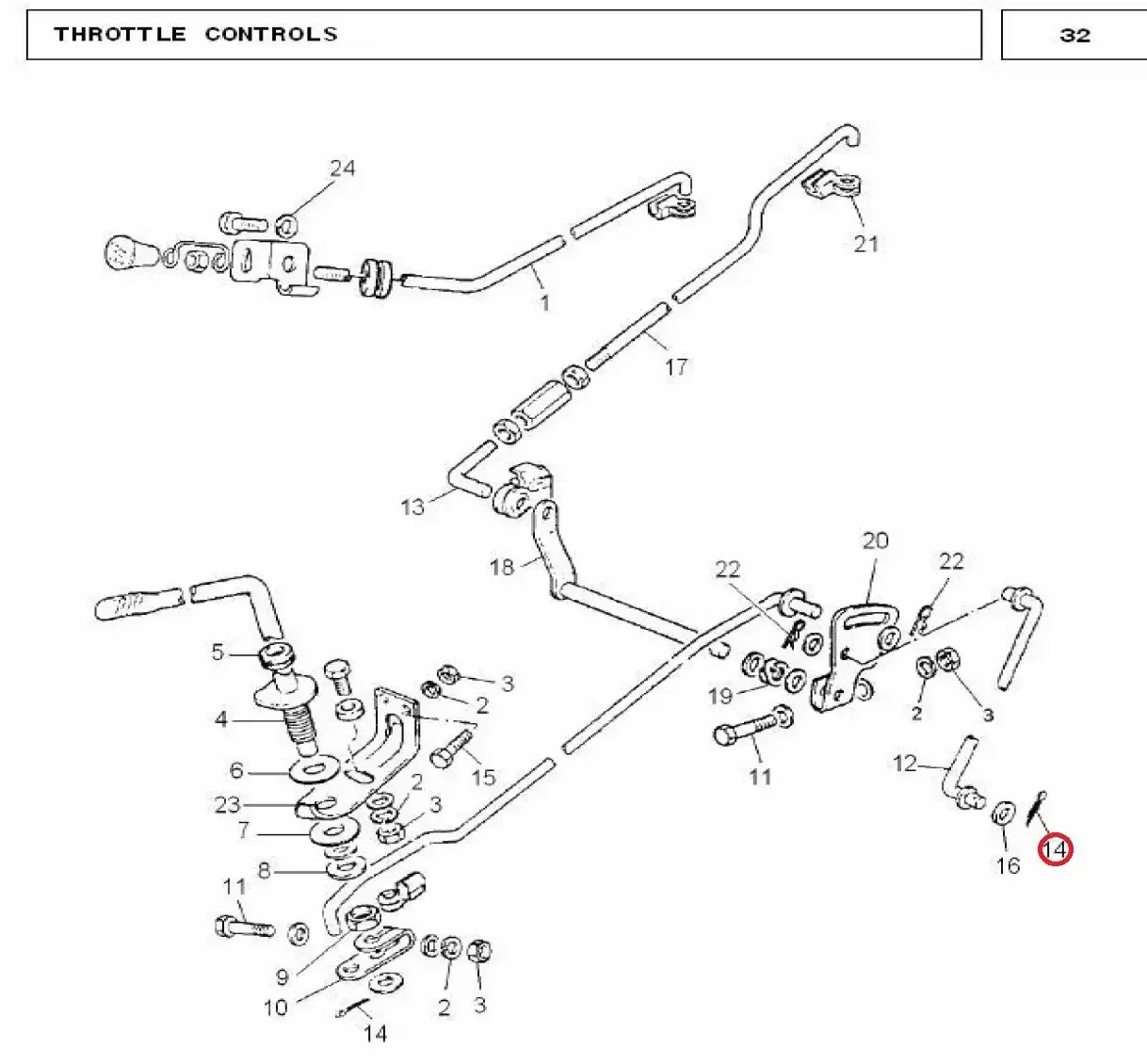 Diagram reference for Millat Massey Ferguson Tractor Spare Part PIN COTTER 13071113071 - Massey Ferguson tractor spare part