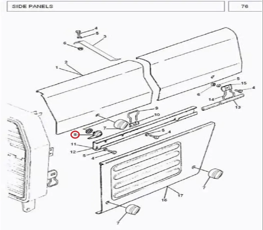 Diagram reference for Millat Massey Ferguson Tractor Spare Part FASTENERINNER 2312711693951 - Massey Ferguson tractor spare part