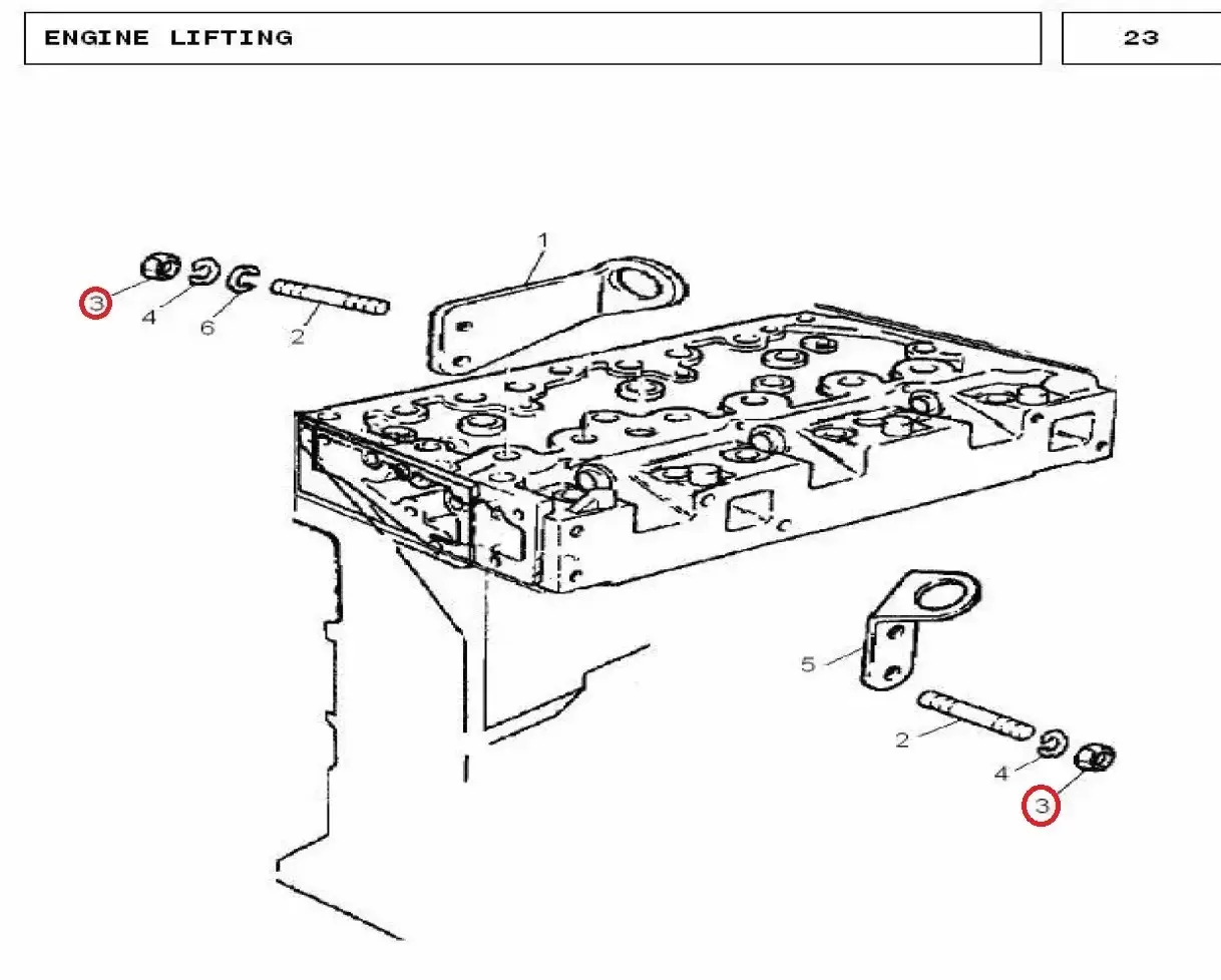Diagram reference for Millat Massey Ferguson Tractor Spare Part NUT 18550118550 - Massey Ferguson tractor spare part