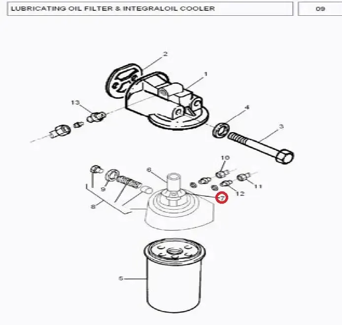 Diagram reference for Millat Massey Ferguson Tractor Spare Part 7 SEAL ING RING 1850471185047 - Massey Ferguson tractor spare part