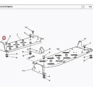 Millat Massey Ferguson Tractor Spare Part SUPPORT RH 300021892765 - Massey Ferguson tractor spare part