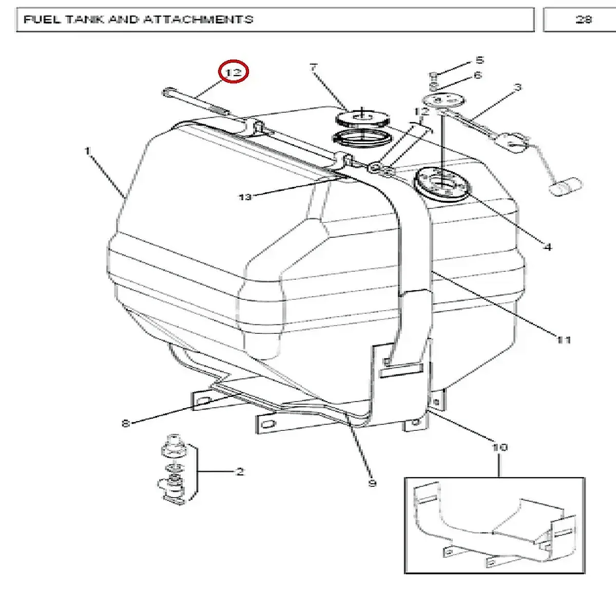 Millat Massey Ferguson Tractor Spare Part BOLT BRACKET FUELTANK 1907716249110 - Massey Ferguson tractor spare part