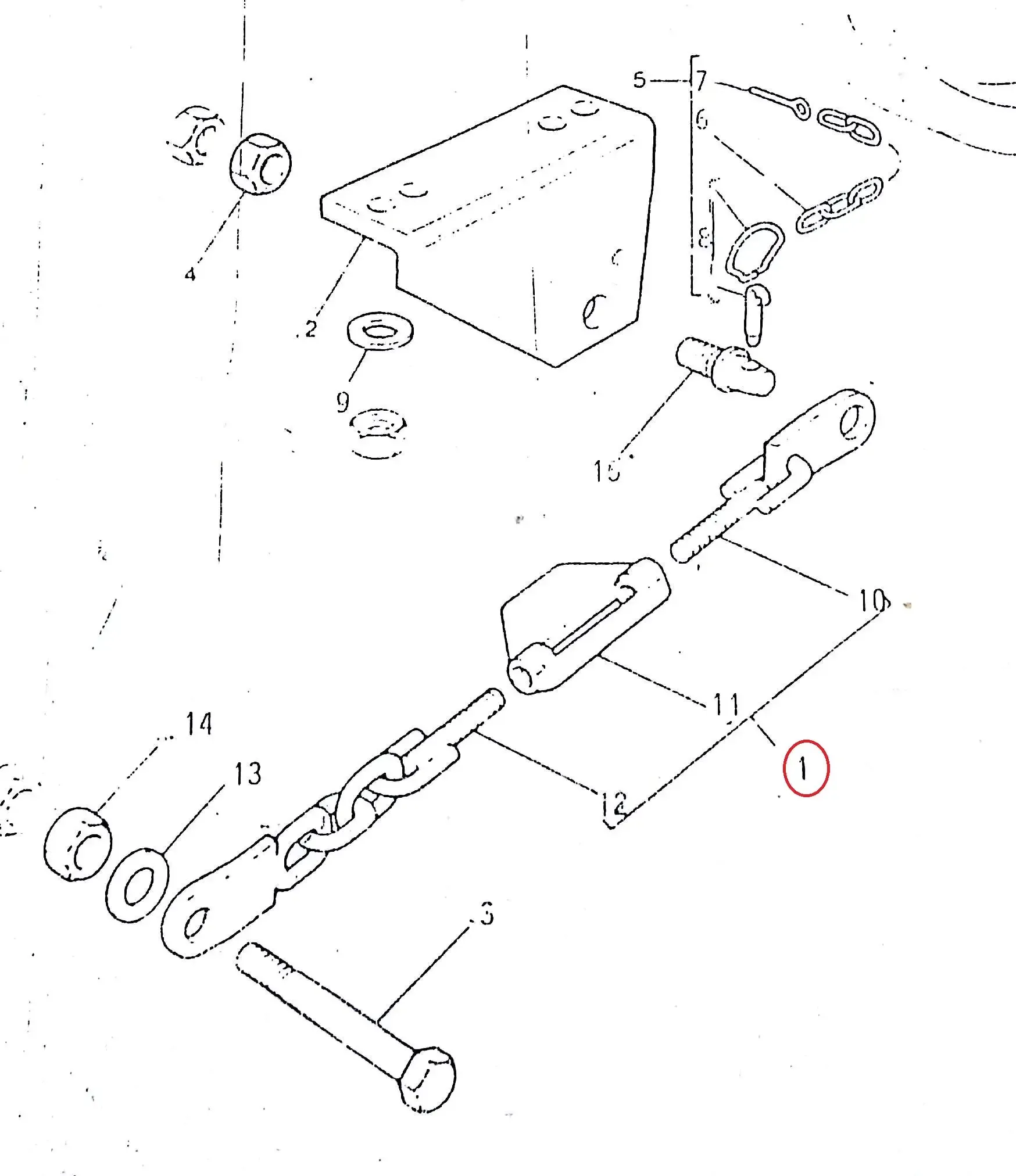 Diagram reference for Millat Massey Ferguson Tractor Spare Part CHAINSTBLSROUTER 8500611808330 - Massey Ferguson tractor spare part