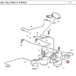Millat Massey Ferguson Tractor Spare Part PIPE FILTER FILTER 19068119068 S 1 - Massey Ferguson tractor spare part