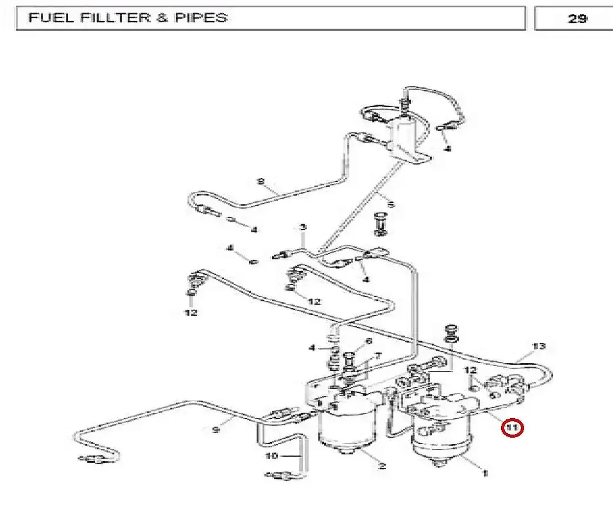 Millat Massey Ferguson Tractor Spare Part PIPE FILTER FILTER 19068119068 S 1 - Massey Ferguson tractor spare part