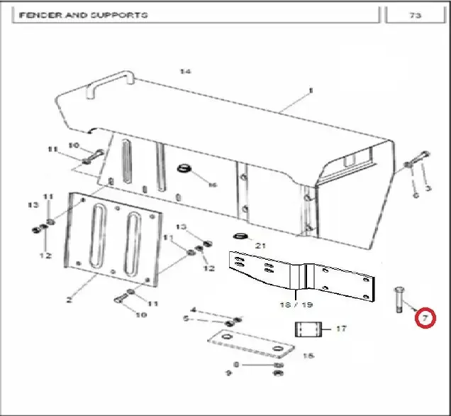 Diagram reference for Millat Massey Ferguson Tractor Spare Part 2 BOLT 34134192 - Massey Ferguson tractor spare part