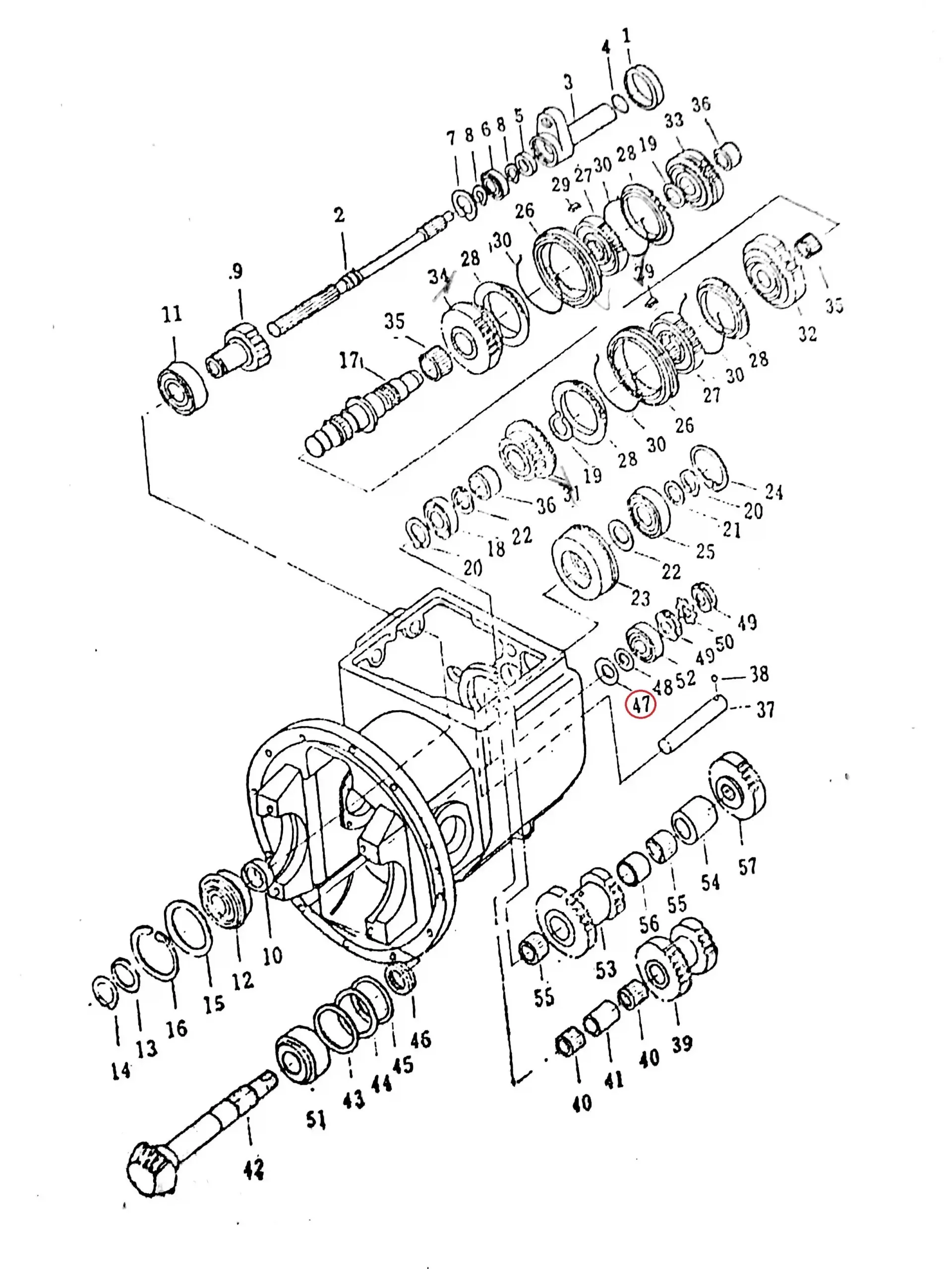 Diagram reference for Millat Massey Ferguson Tractor Spare Part 0 PLATE THRUST 12104081200342361 H - Massey Ferguson tractor spare part