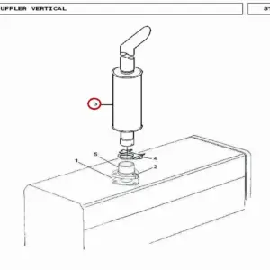 Millat Massey Ferguson Tractor Spare Part SILENCER 24020009120009 YD - Massey Ferguson tractor spare part