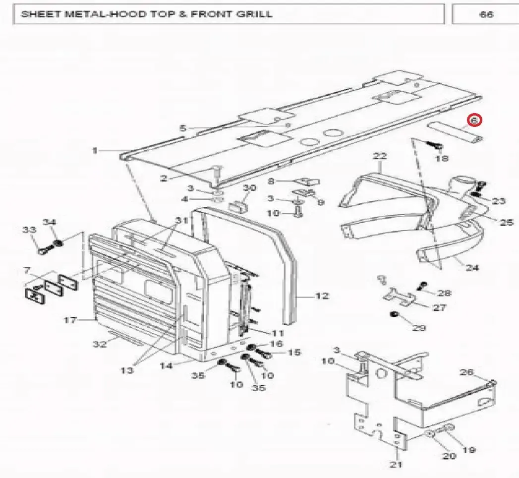 Diagram reference for Millat Massey Ferguson Tractor Spare Part BEADINGLARGE 23149123149 S 1 - Massey Ferguson tractor spare part