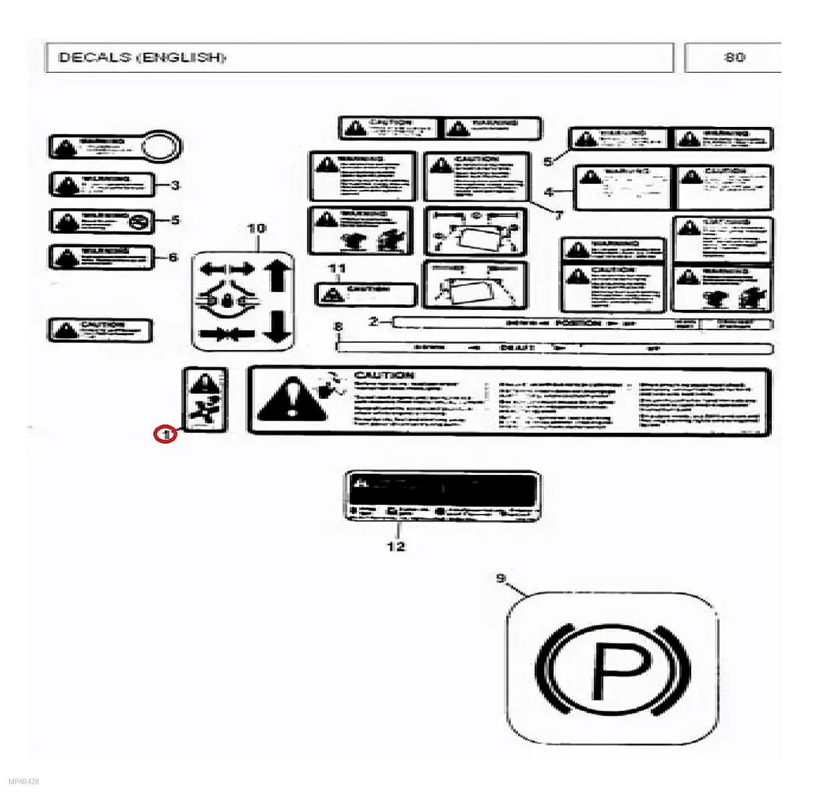 Millat Massey Ferguson Tractor Spare Part DECALFANLH 3697199 M 133024133024 - Massey Ferguson tractor spare part