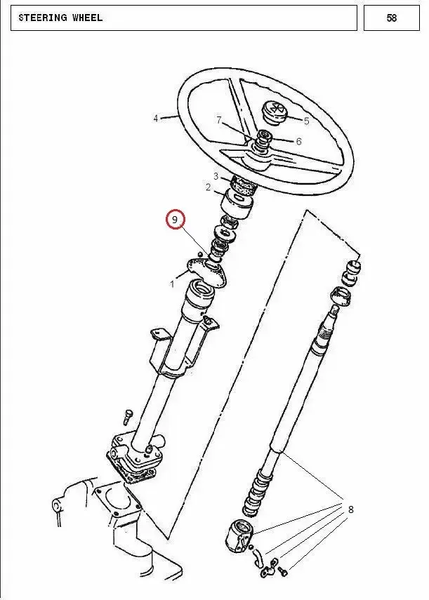 Diagram reference for Millat Massey Ferguson Tractor Spare Part 234 SEAL 11850234 - Massey Ferguson tractor spare part