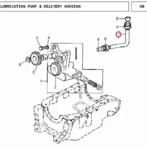 Millat Massey Ferguson Tractor Spare Part PIPE 1801813558 X 007 - Massey Ferguson tractor spare part