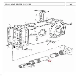 Millat Massey Ferguson Tractor Spare Part SHAFT REARDRIVE 240500041886548 - Massey Ferguson tractor spare part