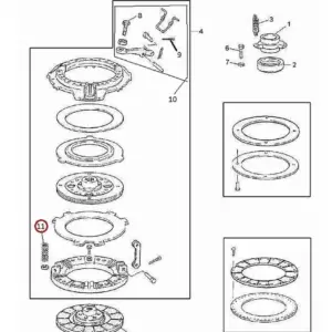 Millat Massey Ferguson Tractor Spare Part 96 SP RING PRESSURE PLATE 1886396 - Massey Ferguson tractor spare part