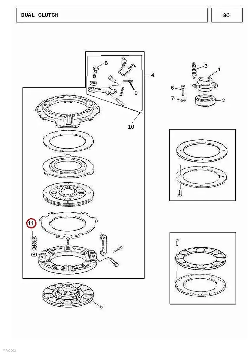 Millat Massey Ferguson Tractor Spare Part 96 SP RING PRESSURE PLATE 1886396 - Massey Ferguson tractor spare part