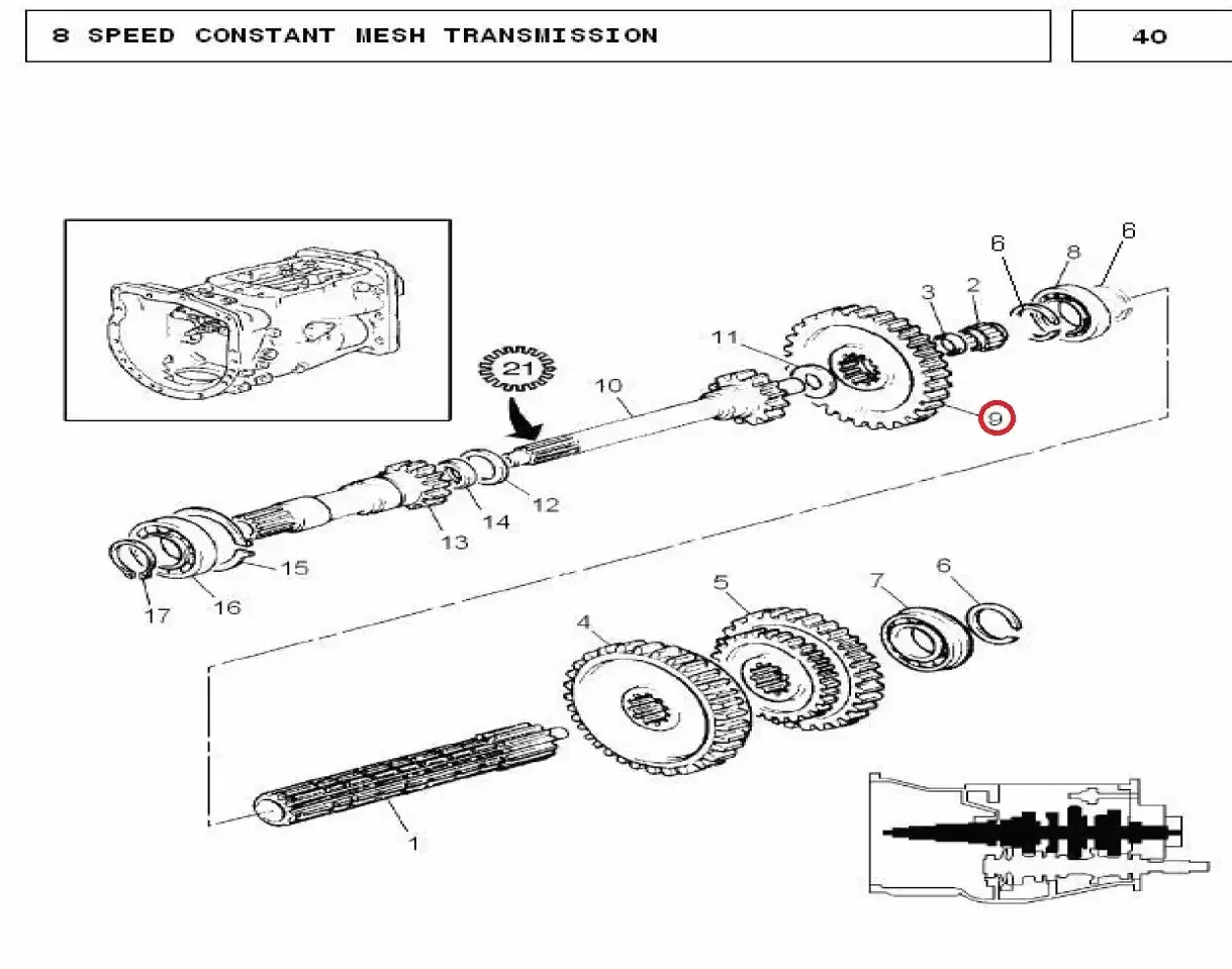 Diagram reference for Millat Massey Ferguson Tractor Spare Part GEAR 41 T 1203611682690 - Massey Ferguson tractor spare part