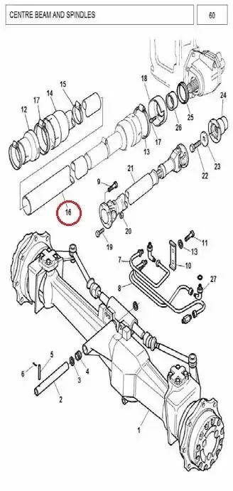 Diagram reference for Millat Massey Ferguson Tractor Spare Part 0 ASSYGUARDSWIVELREAR 1440801144080 - Massey Ferguson tractor spare part