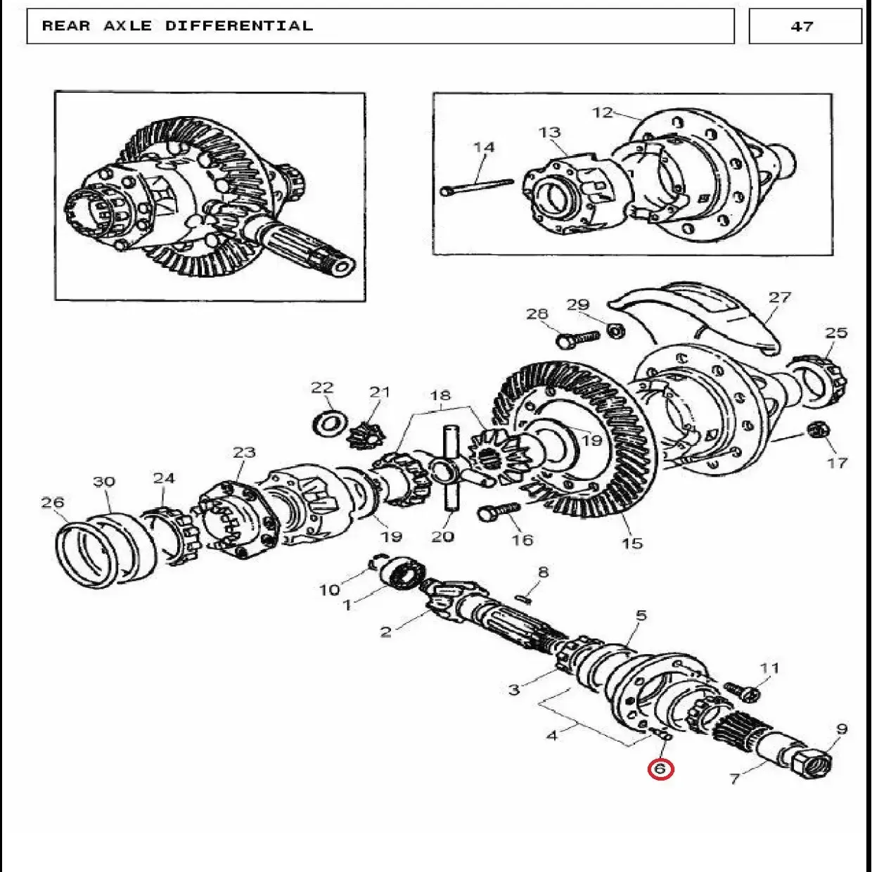 Diagram reference for Millat Massey Ferguson Tractor Spare Part PIN PIN ION BEA RING LOCK 10027110027 - Massey Ferguson tractor spare part