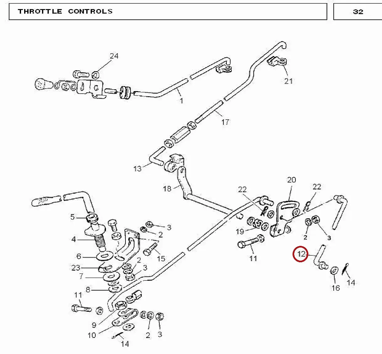 Millat Massey Ferguson Tractor Spare Part ROD FOOTTHROTTLE 13095113095 S 1 - Massey Ferguson tractor spare part