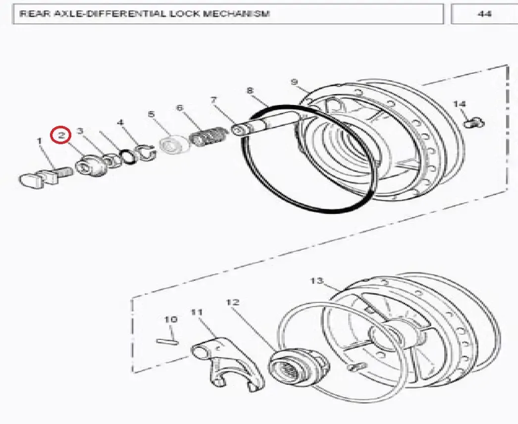 Diagram reference for Millat Massey Ferguson Tractor Spare Part 9 BOOT 7330691906811 - Massey Ferguson tractor spare part