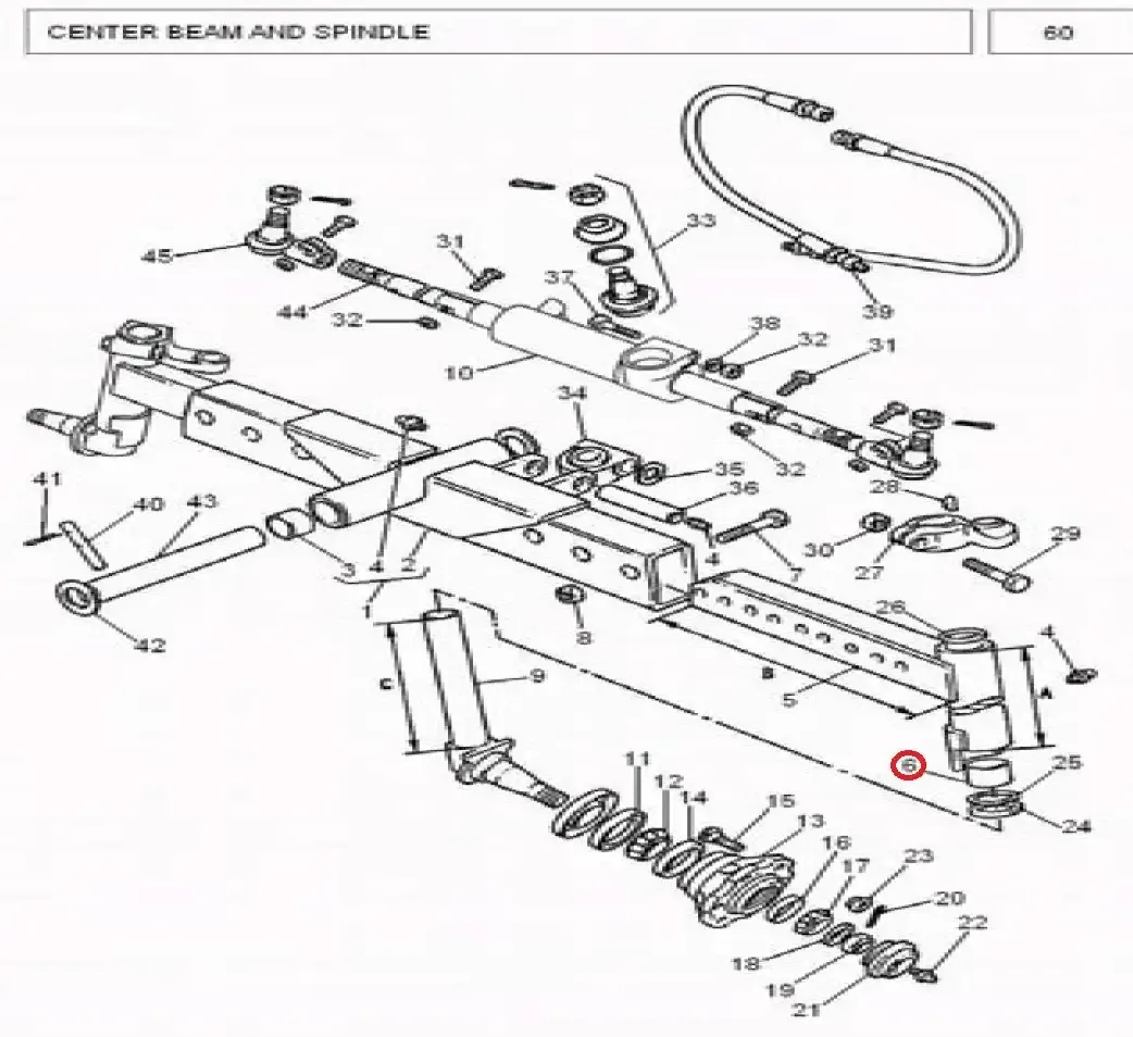 Diagram reference for Millat Massey Ferguson Tractor Spare Part 2 BUSH 1430621882327 - Massey Ferguson tractor spare part